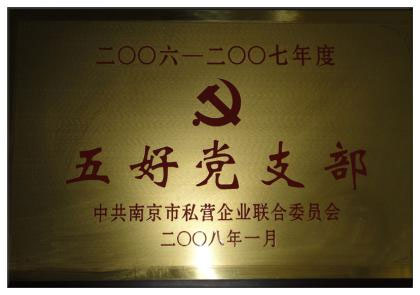2006-2007年度五好党支部